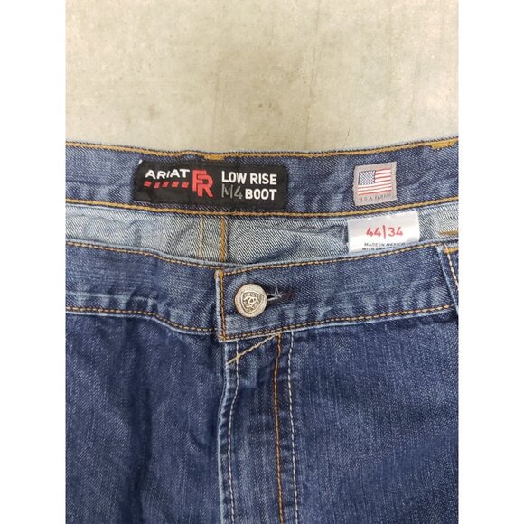 Ariat M4 Jeans Mens 44x34 Low Rise Boot Fire Resistant 100% Cotton CAT 2 2112 - Picture 6 of 9